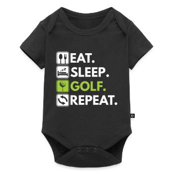 Golf Sport Golfer Golfer Golf course! Golf - Baby Premium short-sleeve bodysuit - black - Front