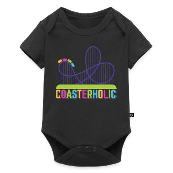 Roller Coaster Amusement Park Kirmes Amusement Park - Baby Premium short-sleeve bodysuit - black - Front