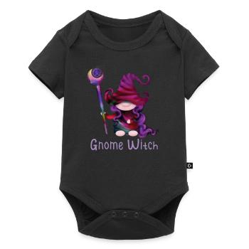 Halloween Witch Gnomes Gnome Lover Funny Gnome - Baby Premium short-sleeve bodysuit - black - Front