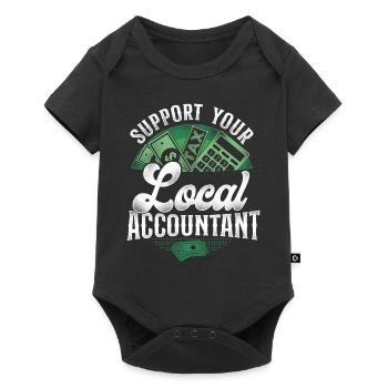 Accountant Bookkeeper Accounting - Baby Premium short-sleeve bodysuit - black - Front