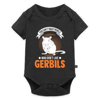 Gerbil Gift Racing Rat Germesau - Baby Premium short-sleeve bodysuit - black - Front