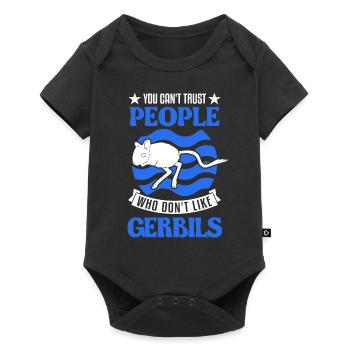 Gerbil Gift Racing Rat Germesau - Baby Premium short-sleeve bodysuit - black - Front