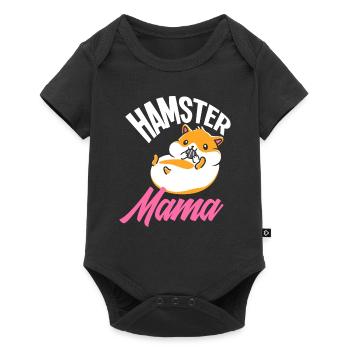 Hamster Mama Drôle Hamster Cadeau - Body à manches courtes Premium Bébé - noir - Devant