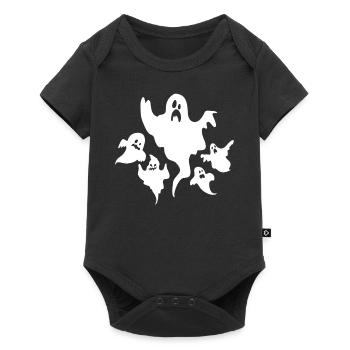 Ghost Halloween Funny Halloween Ghosts - Baby Premium short-sleeve bodysuit - black - Front