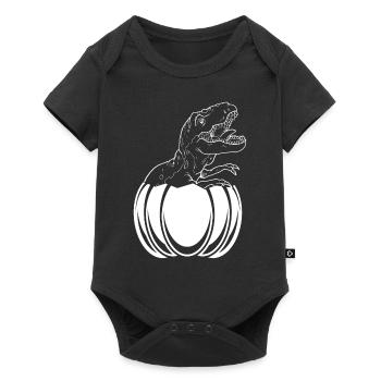 Citrouille d’Halloween avec dinosaure Drôle Hellowee - Body à manches courtes Premium Bébé - noir - Devant