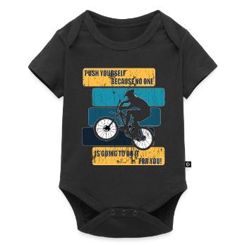 Cyclists Bicycle Biker BMX - Baby Premium short-sleeve bodysuit - black - Front