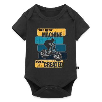 Cyclists Bicycle Biker BMX - Baby Premium short-sleeve bodysuit - black - Front
