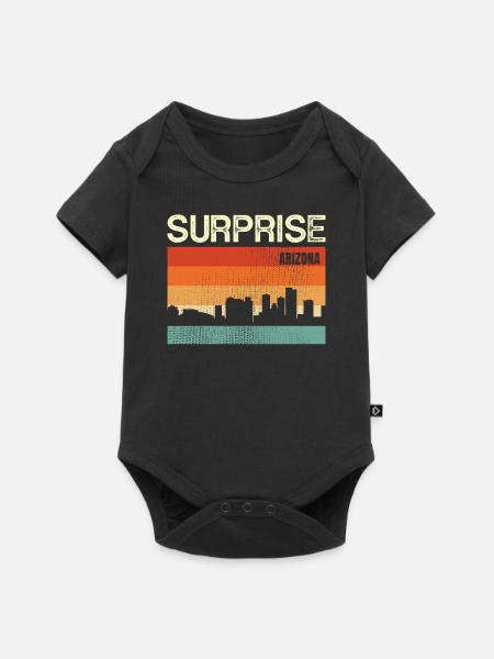 Überraschung - Baby Premium Kurzarmbody - Schwarz
