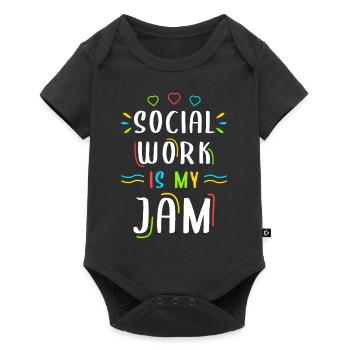 School Social Work Month Social - Baby Premium short-sleeve bodysuit - black - Front