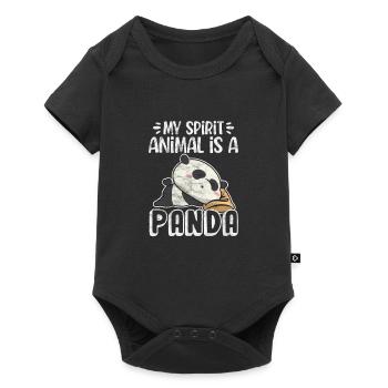 Panda - Body à manches courtes Premium Bébé - noir - Devant