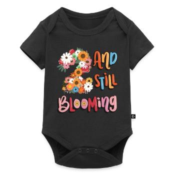 2 Et encore des filles fleuries 2. - Body à manches courtes Premium Bébé - noir - Devant