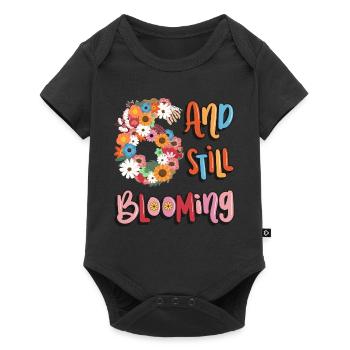 6 Et encore des filles fleuries 6. - Body à manches courtes Premium Bébé - noir - Devant
