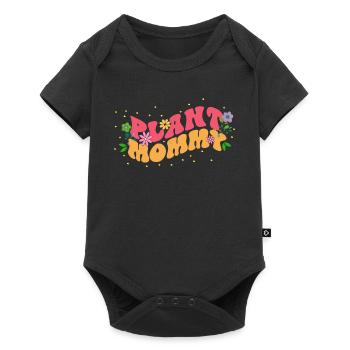 Maman Plantes de fleurs assorties, Floraison - Body à manches courtes Premium Bébé - noir - Devant