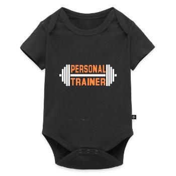 Personal Trainer Awesome Fitness Retro Designs - Baby Premium short-sleeve bodysuit - black - Front