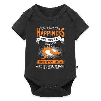 Sie Können Westliche Hognose -Schlange Kaufen - Baby Premium Kurzarmbody - Schwarz - Vorne