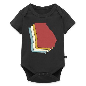 USA State - Vintage Map Georgia - Baby Premium short-sleeve bodysuit - black - Front