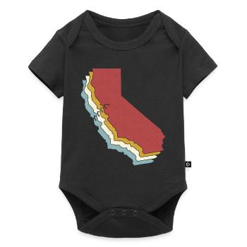 US State - Vintage Map California - Baby Premium short-sleeve bodysuit - black - Front
