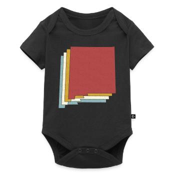État des États-Unis - Carte vintage Nouveau-Mexique - Body à manches courtes Premium Bébé - noir - Devant