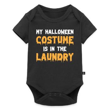 Mon costume d’Halloween est dans la lessive I Hello - Body à manches courtes Premium Bébé - noir - Devant