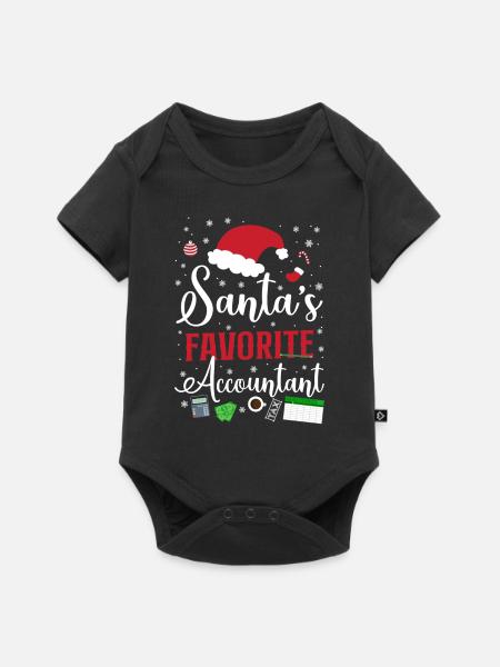 Accountant Bookkeeper Accounting - Baby Premium Kurzarmbody - Schwarz