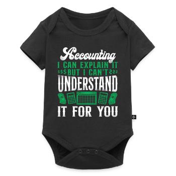 Accountant Bookkeeper Accounting - Baby Premium short-sleeve bodysuit - black - Front