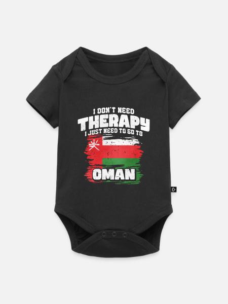 Oman - Baby Premium Kurzarmbody - Schwarz