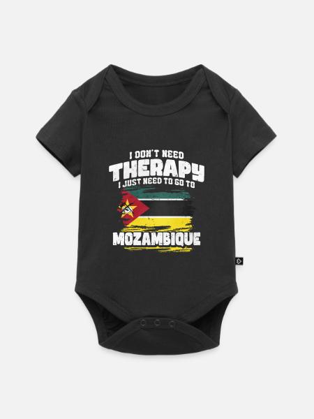 Mosambik - Baby Premium Kurzarmbody - Schwarz