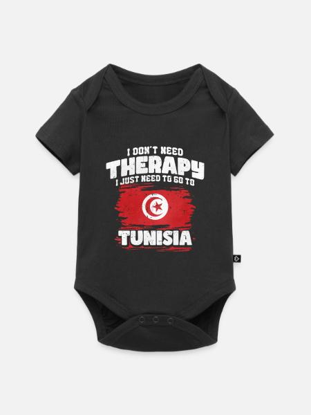 Tunesien - Baby Premium Kurzarmbody - Schwarz
