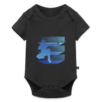Geometry Arrowtag - Baby Premium short-sleeve bodysuit - black - Front