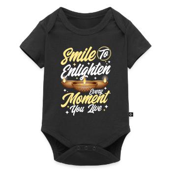 Diwali Hindus Sikh Fest der Lichter Geschenk - Baby Premium Kurzarmbody - Schwarz - Vorne