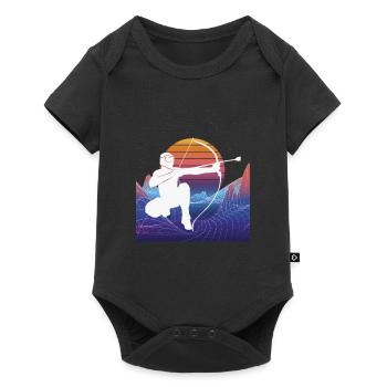Vaporwave Arrowtag - Baby Premium short-sleeve bodysuit - black - Front