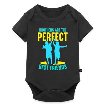 Les frères sont le meilleur ami parfait - Body à manches courtes Premium Bébé - noir - Devant