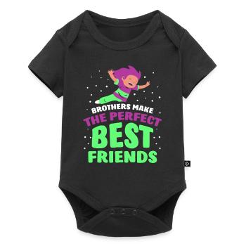 Les frères sont le meilleur ami parfait - Body à manches courtes Premium Bébé - noir - Devant