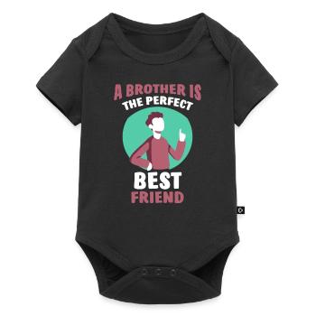 Un frère est le meilleur ami parfait frères - Body à manches courtes Premium Bébé - noir - Devant