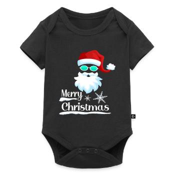 Père Noël Joyeux Noël Père Noël Père Noël - Body à manches courtes Premium Bébé - noir - Devant