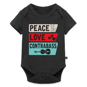 Contrebasse Contrebasse Instrument de viole - Body à manches courtes Premium Bébé - noir - Devant