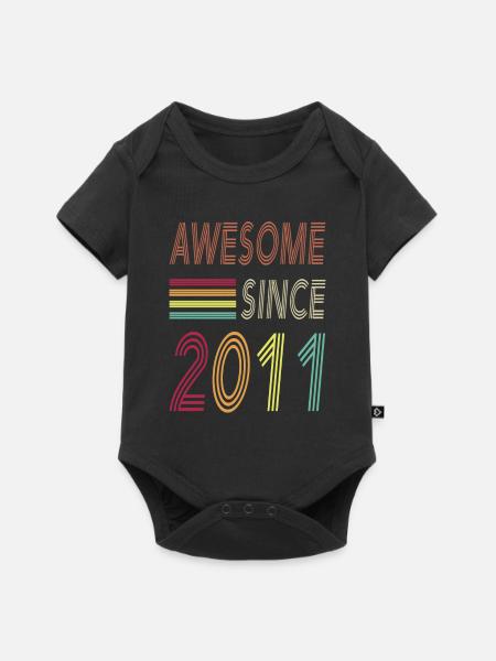 Awesome since 2011 - Baby Premium Kurzarmbody - Schwarz