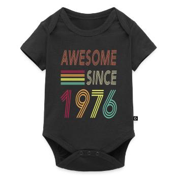 Awesome since 1976 - Baby Premium Kurzarmbody - Schwarz - Vorne