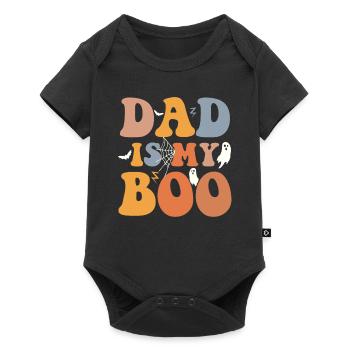 Dad Is My Boo Halloween Costume Party With - Baby Premium short-sleeve bodysuit - black - Front
