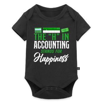 Accountant Bookkeeper Accounting - Baby Premium short-sleeve bodysuit - black - Front