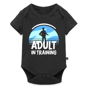 Adulte en formation Anniversaire Adulte - Body à manches courtes Premium Bébé - noir - Devant