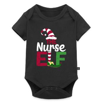 L’infirmière Elfe Drôle de famille assortie - Body à manches courtes Premium Bébé - noir - Devant
