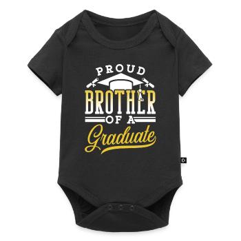 Stolzer Bruder Eines Absolventen Absolvent - Baby Premium Kurzarmbody - Schwarz - Vorne
