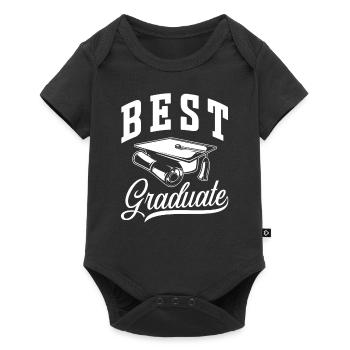 Prix du meilleur diplômé diplômé - Body à manches courtes Premium Bébé - noir - Devant