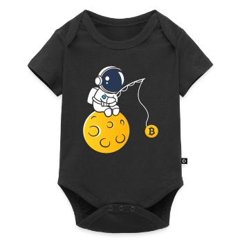 Bitcoin Lune - Body à manches courtes Premium Bébé - noir - Devant