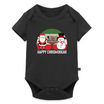 Joyeux Noël Hanoukka Noël Hanoukka Noël - Body à manches courtes Premium Bébé - noir - Devant