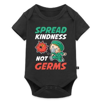 Spread Kindness Krankenschwester Geschenk - Baby Premium Kurzarmbody - Schwarz - Vorne