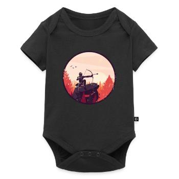 Arrowtag Tir à l’arc - Body à manches courtes Premium Bébé - noir - Devant