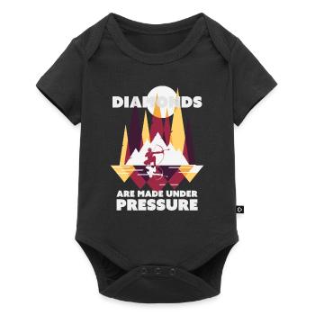 Arrowtag Diamants - Body à manches courtes Premium Bébé - noir - Devant