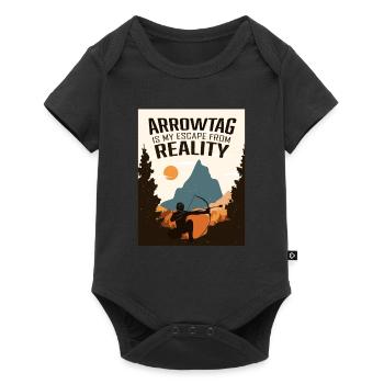 Arrowtag, Tir à l’arc - Body à manches courtes Premium Bébé - noir - Devant